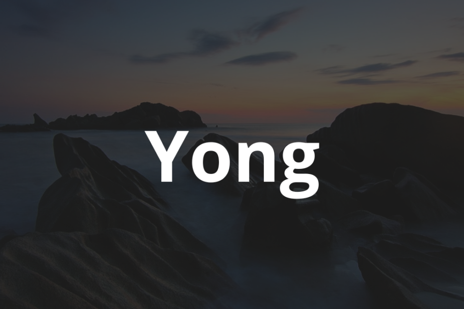 Significado do nome Yong