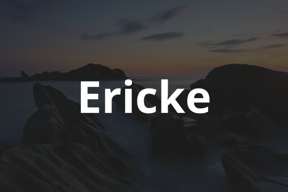 Significado do nome Ericke