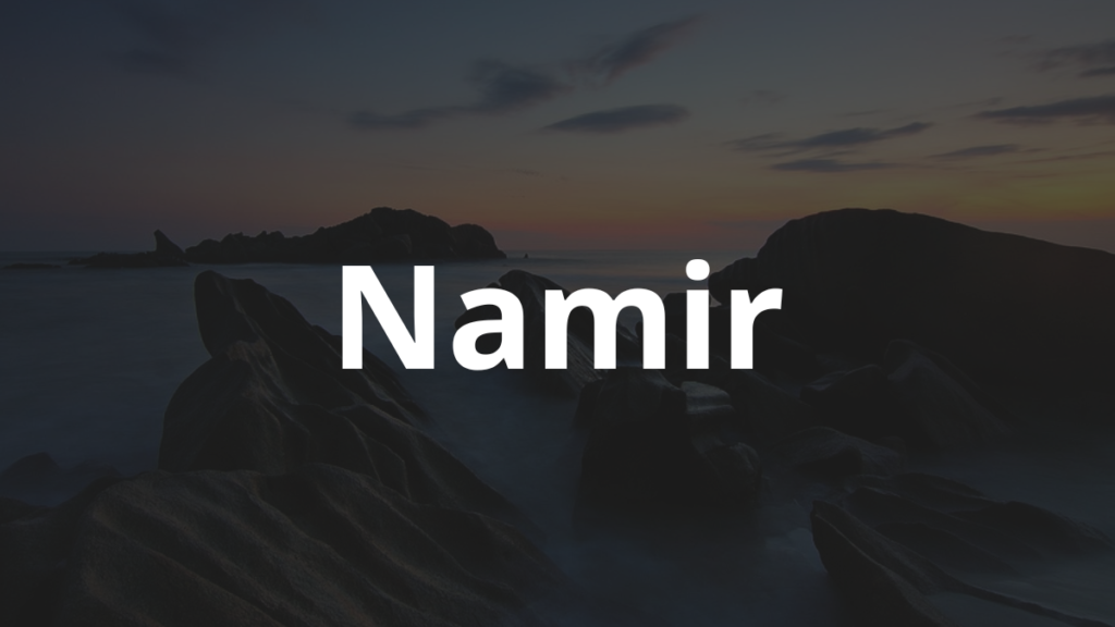 Significado do nome Namir
