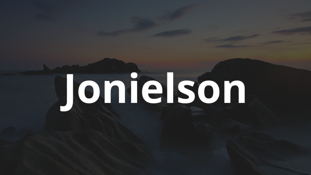 Significado do nome Jonielson