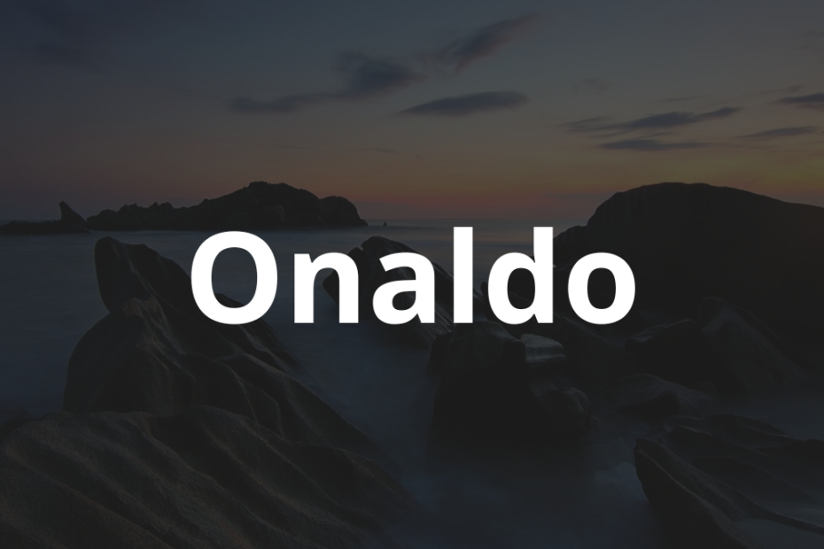 Significado do nome Onaldo