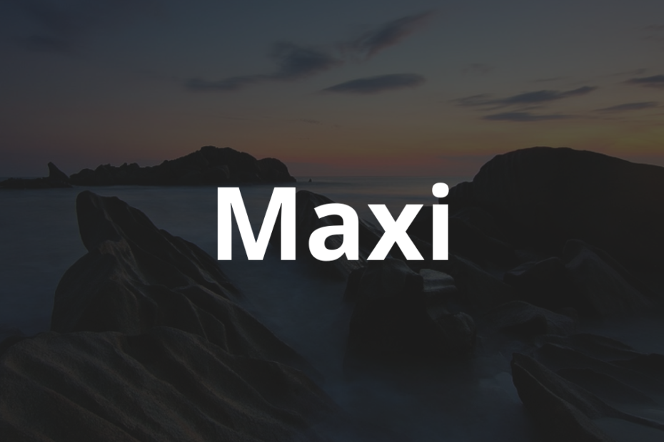 Significado do nome Maxi