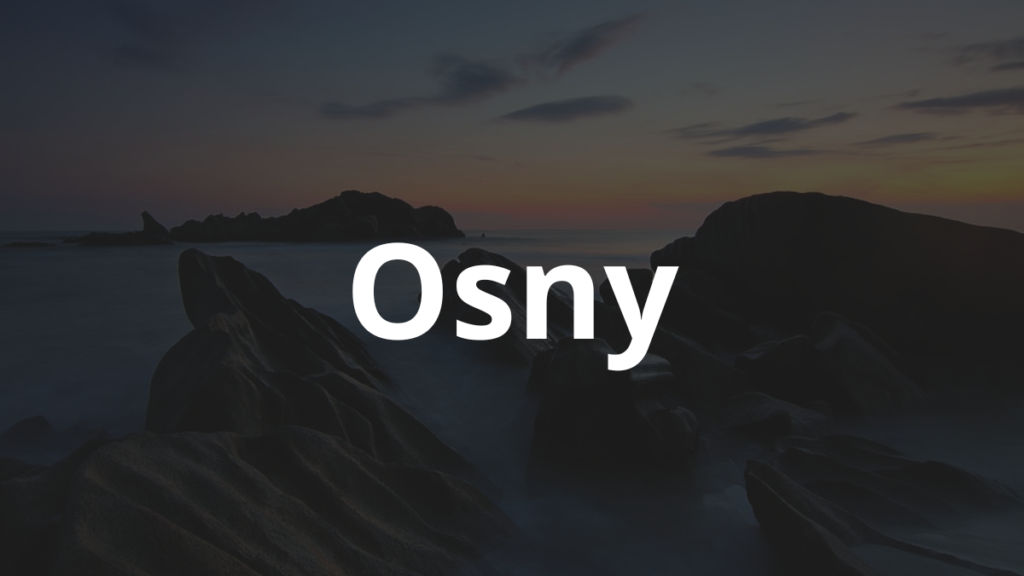 Significado do nome Osny