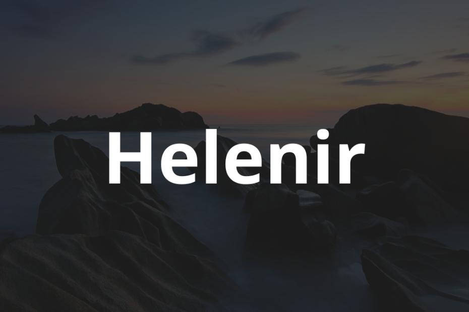 Significado do nome Helenir