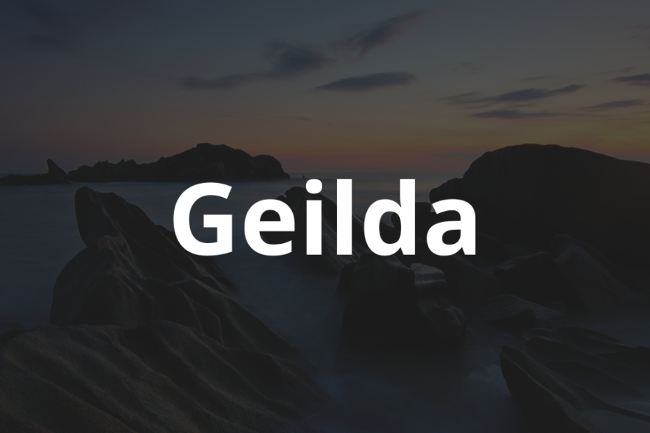 Significado do nome Geilda