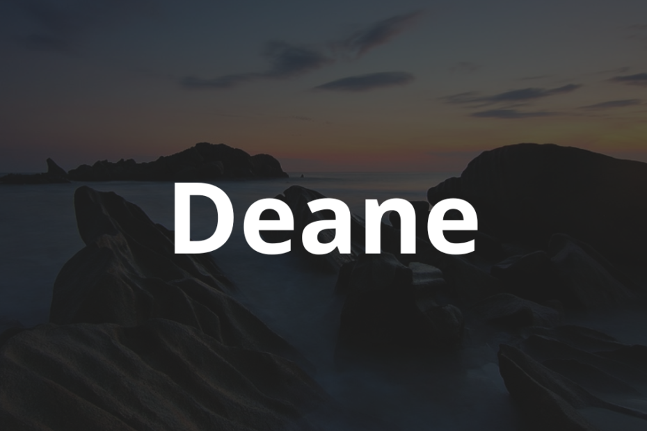 Significado do nome Deane