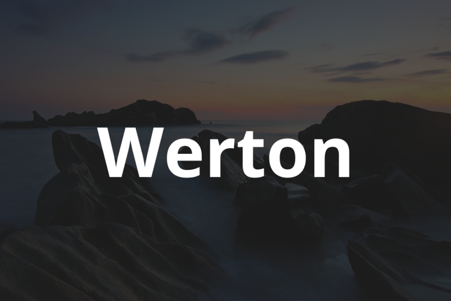 Significado do nome Werton