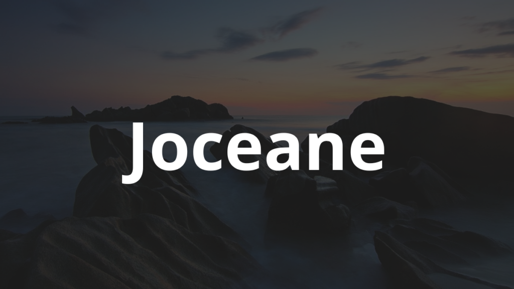 Significado do nome Joceane