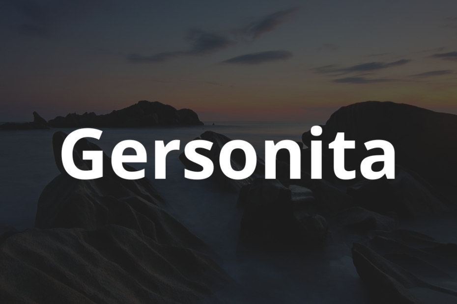 Significado do nome Gersonita