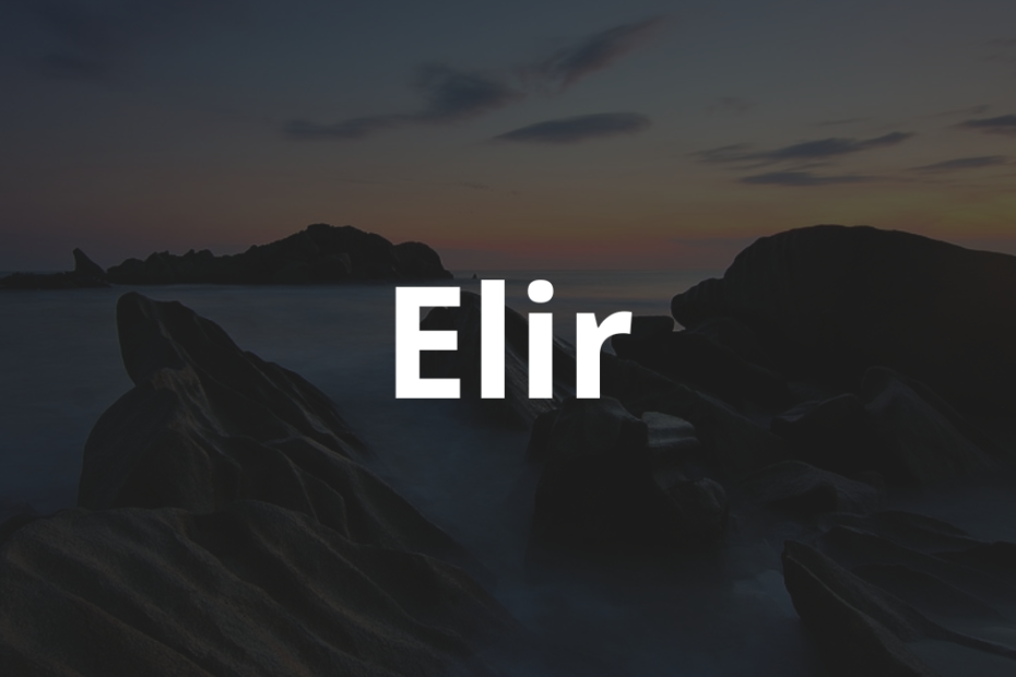 Significado do nome Elir