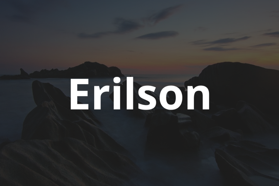 Significado do nome Erilson