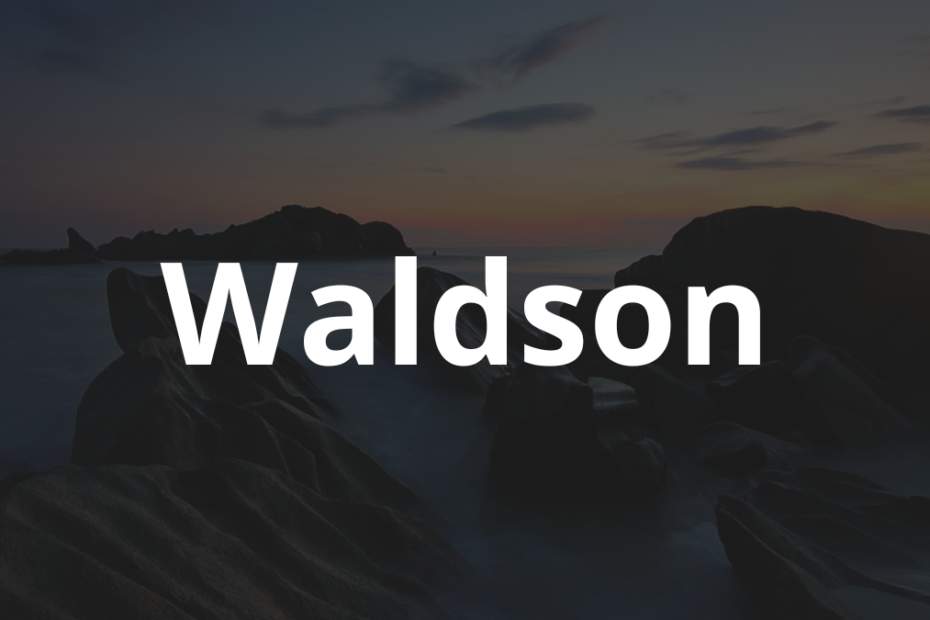 Significado do nome Waldson
