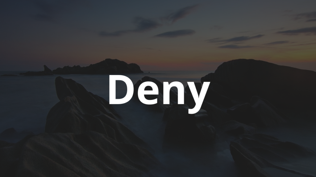 Significado do nome Deny: História e origem! 1 Significado do nome Deny