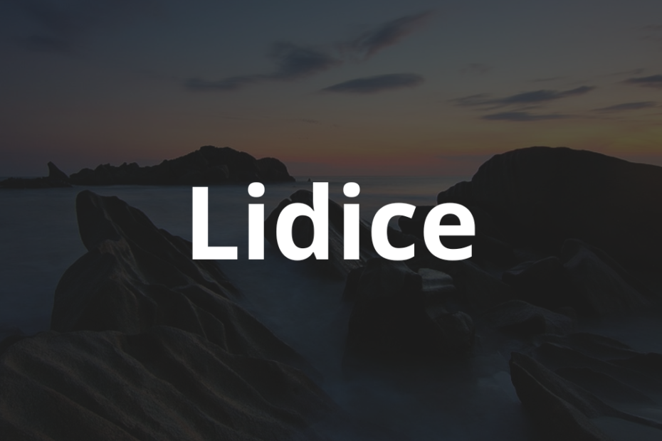 Significado do nome Lidice: História e origem! 11 Significado do nome Lidice
