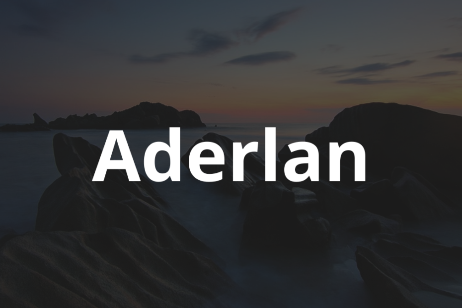 Significado do nome Aderlan