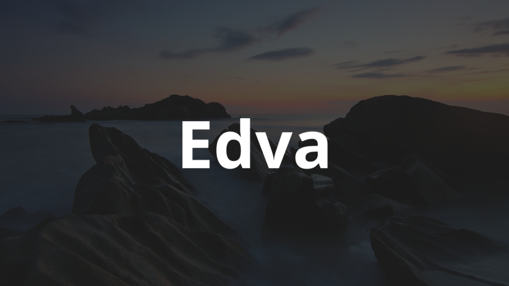 Significado do nome Edva