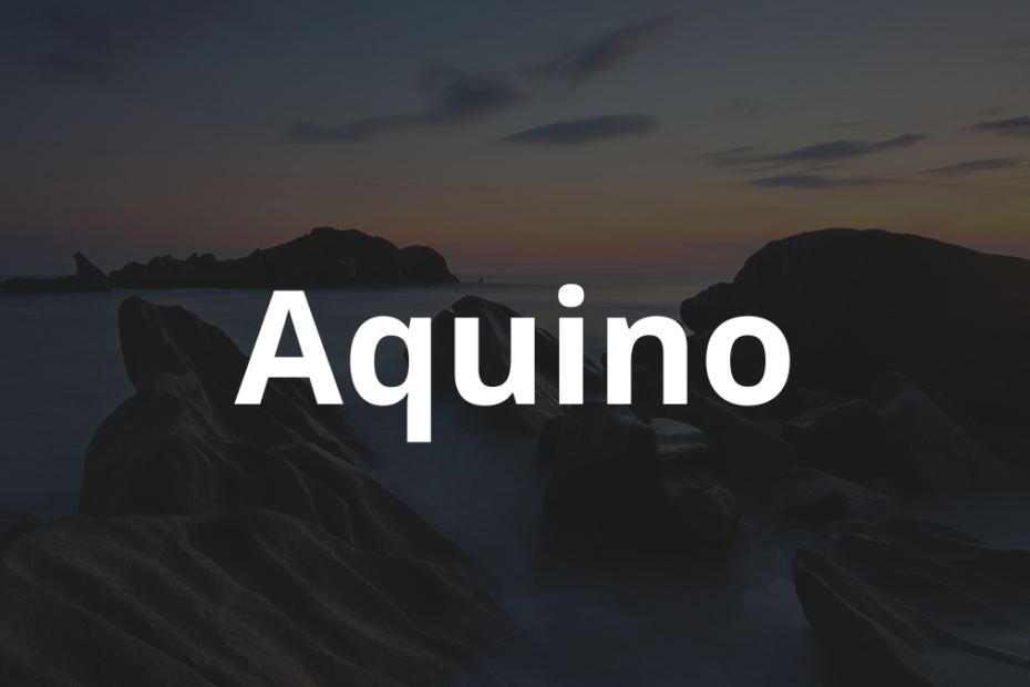 Significado do nome Aquino