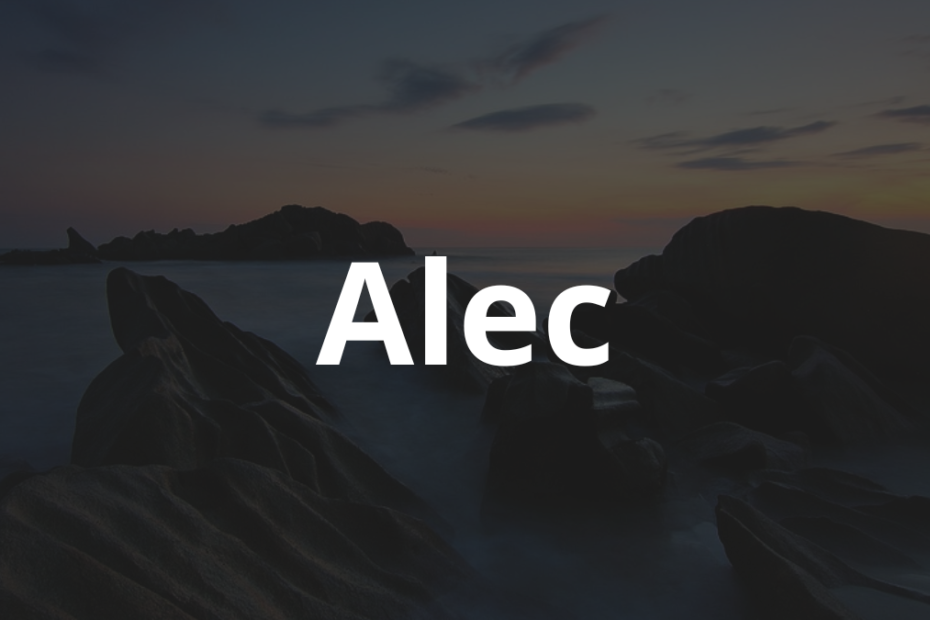 Significado do nome Alec