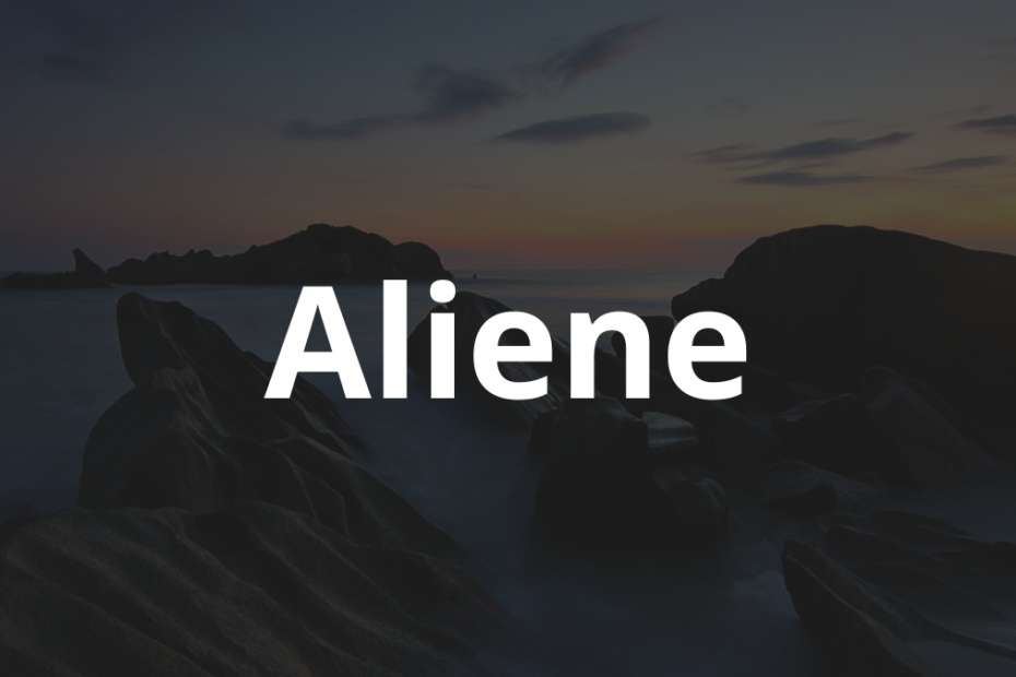 Significado do nome Aliene
