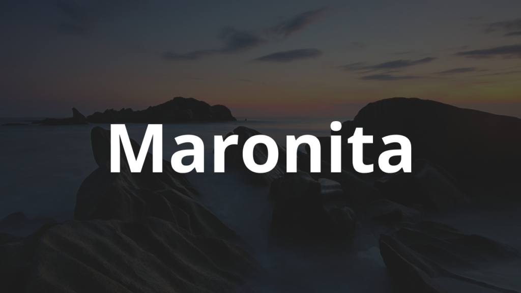 Significado do nome Maronita
