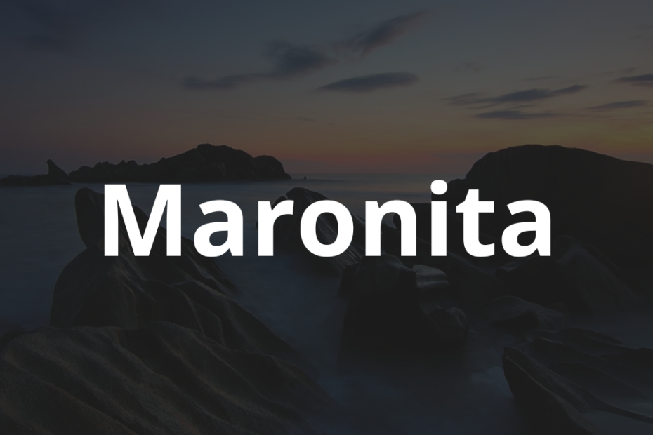 Significado do nome Maronita