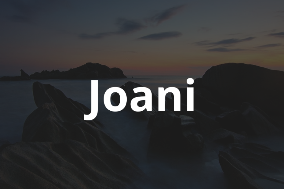 Significado do nome Joani