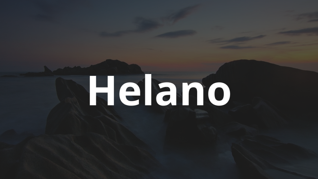Significado do nome Helano