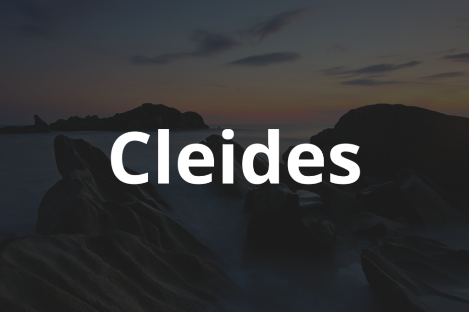 Significado do nome Cleides