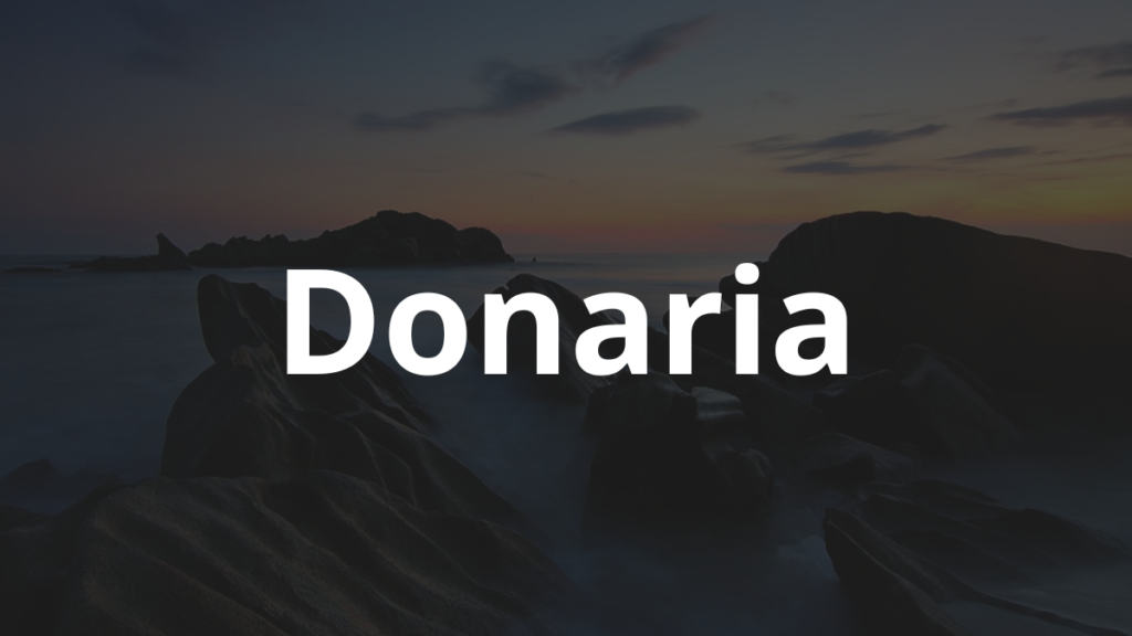 Significado do nome Donaria