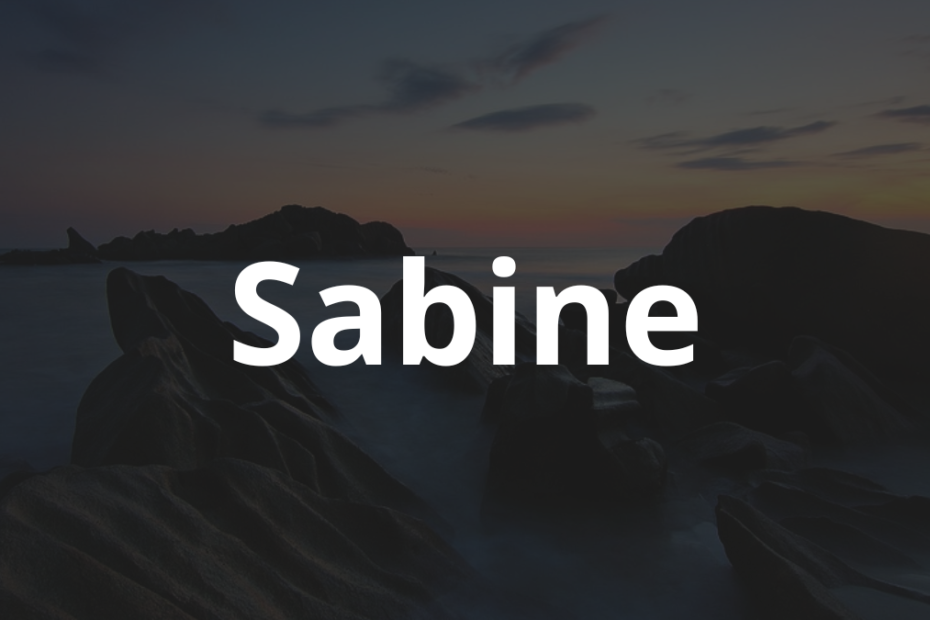 Significado do nome Sabine: História e origem! 12 Significado do nome Sabine