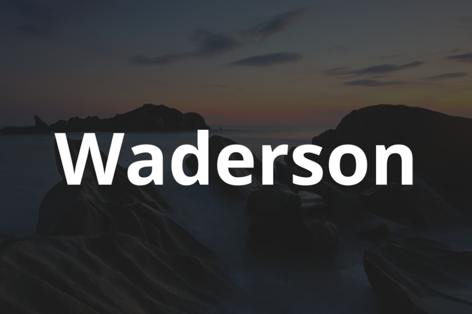 Significado do nome Waderson