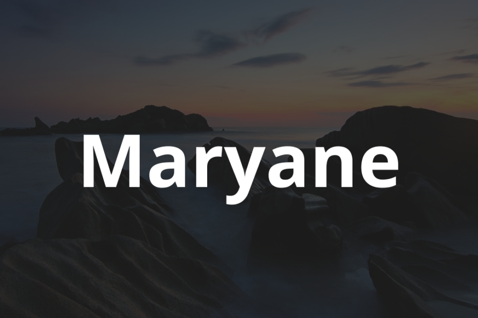 Significado do nome Maryane
