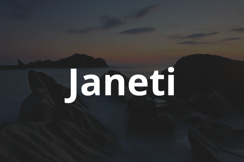 Significado do nome Janeti
