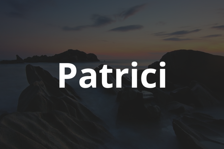 Significado do nome Patrici