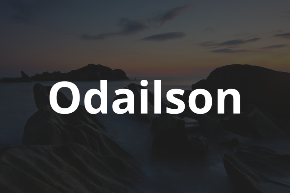 Significado do nome Odailson