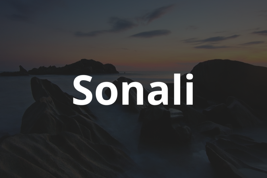 Significado do nome Sonali