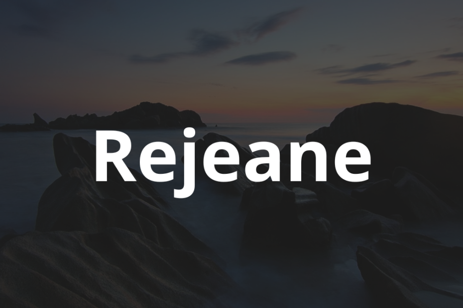 Significado do nome Rejeane
