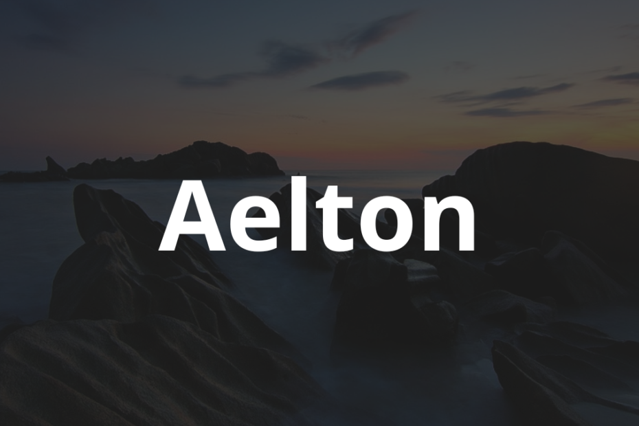 Significado do nome Aelton