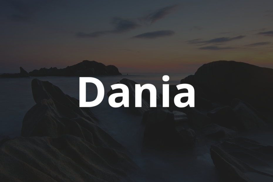 Significado do nome Dania