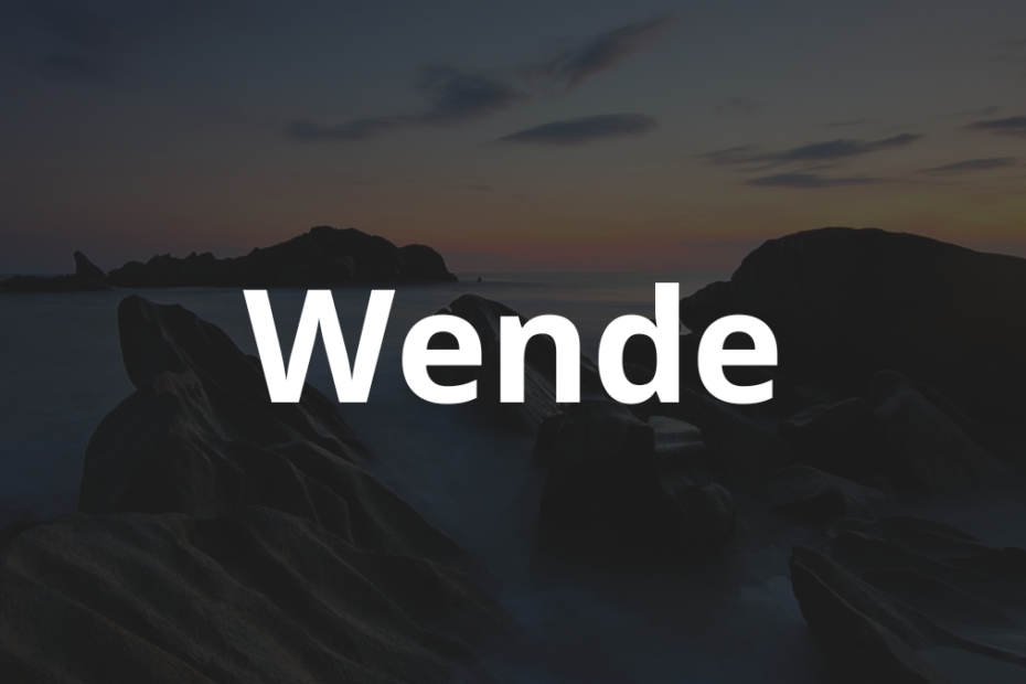 Significado do nome Wende