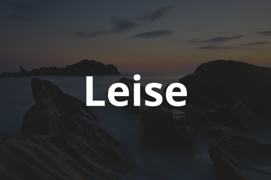 Significado do nome Leise