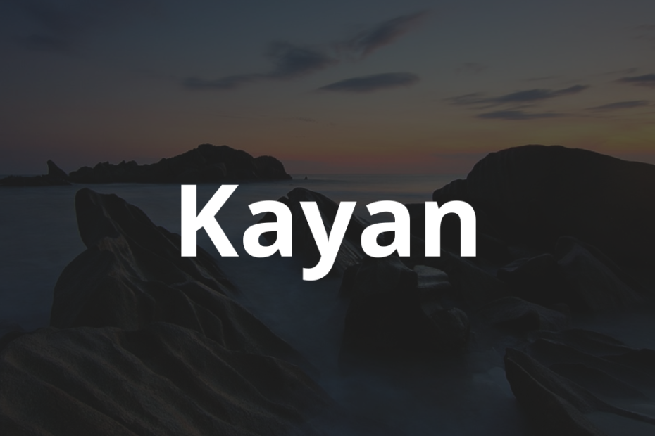 Significado do nome Kayan