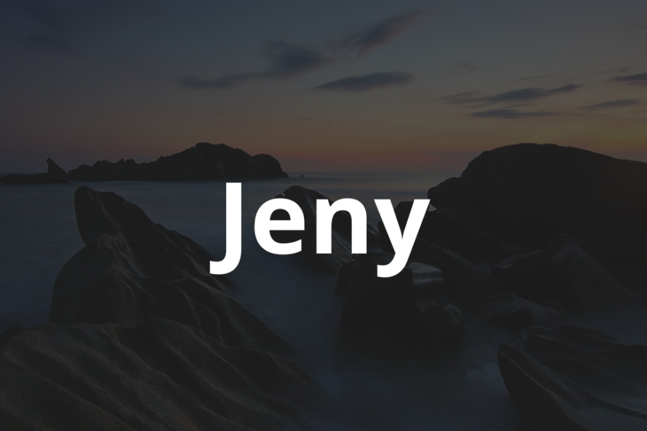 Significado do nome Jeny