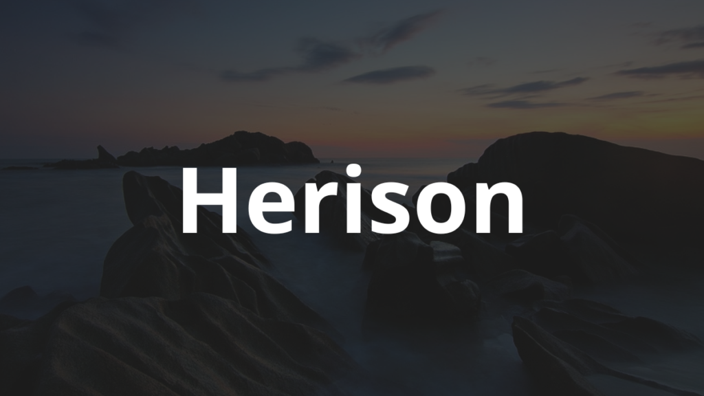 Significado do nome Herison