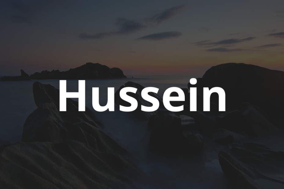 Significado do nome Hussein