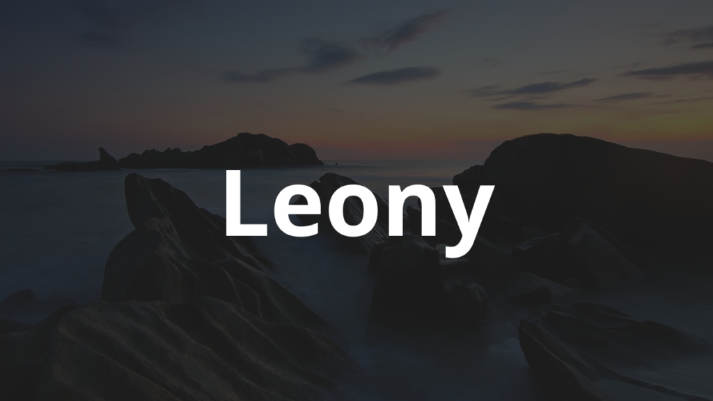Significado do nome Leony