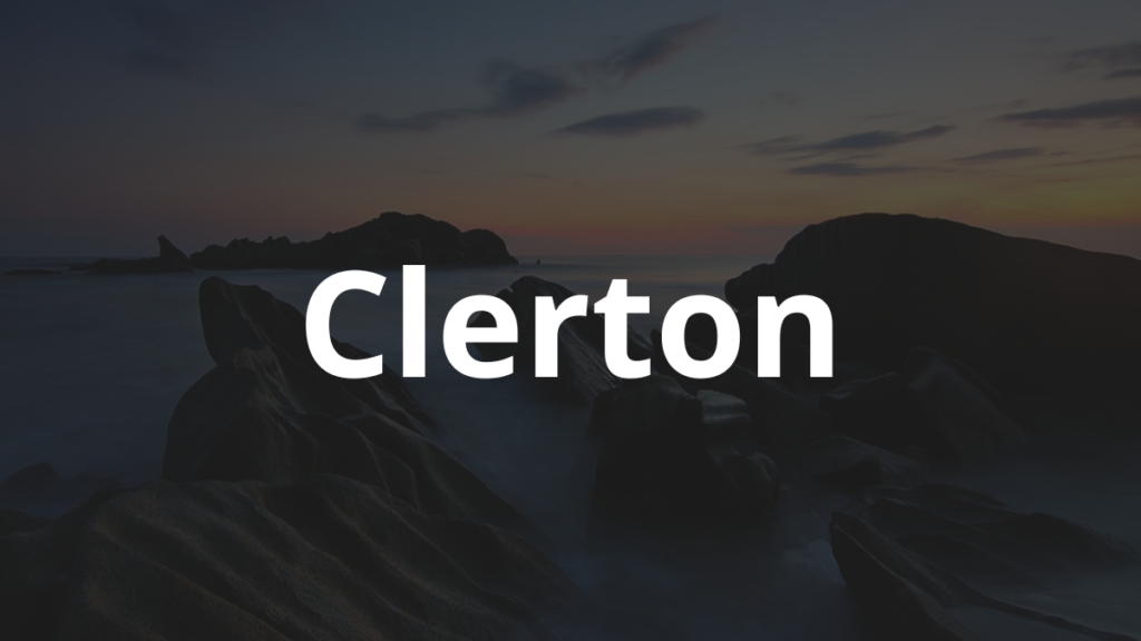 Significado do nome Clerton: História e origem! 1 Significado do nome Clerton