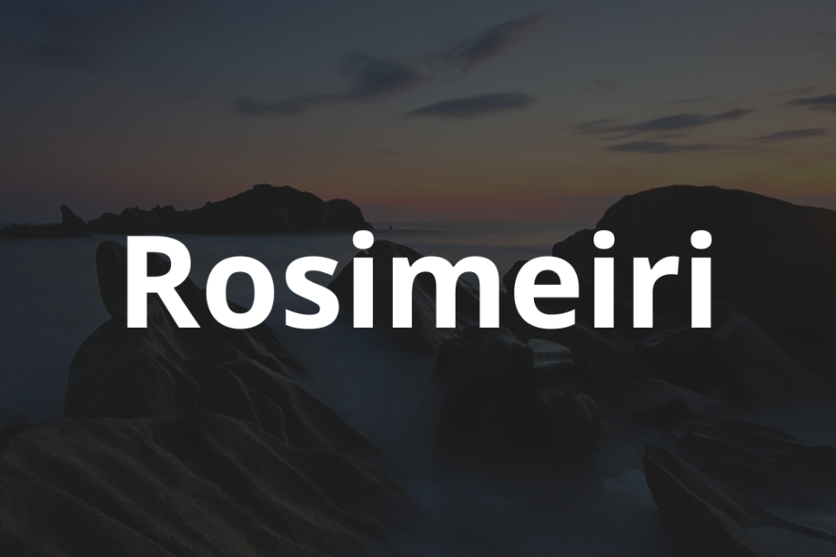 Significado do nome Rosimeiri: História e origem! 9 Significado do nome Rosimeiri