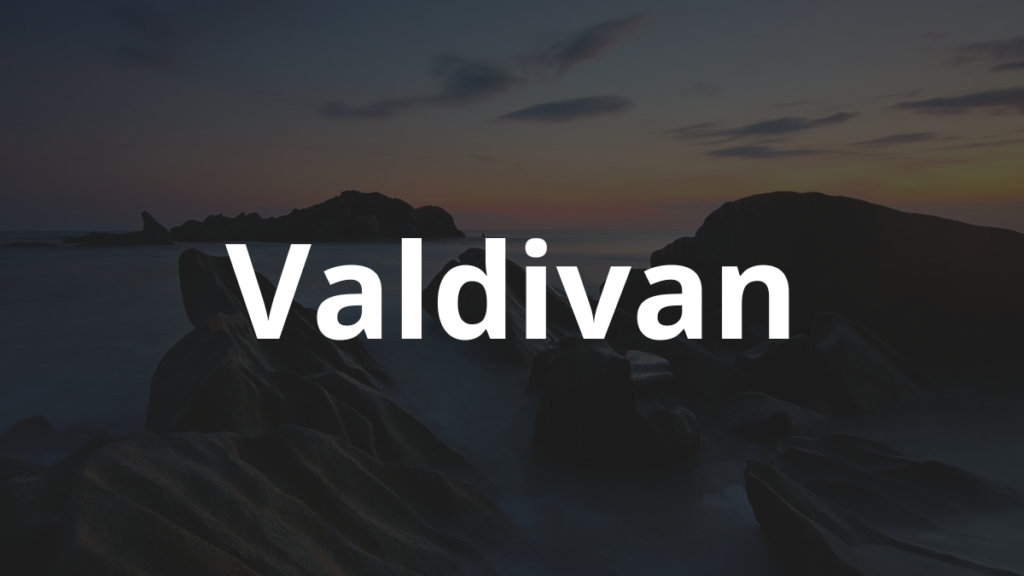Significado do nome Valdivan