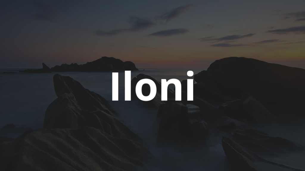 Significado do nome Iloni
